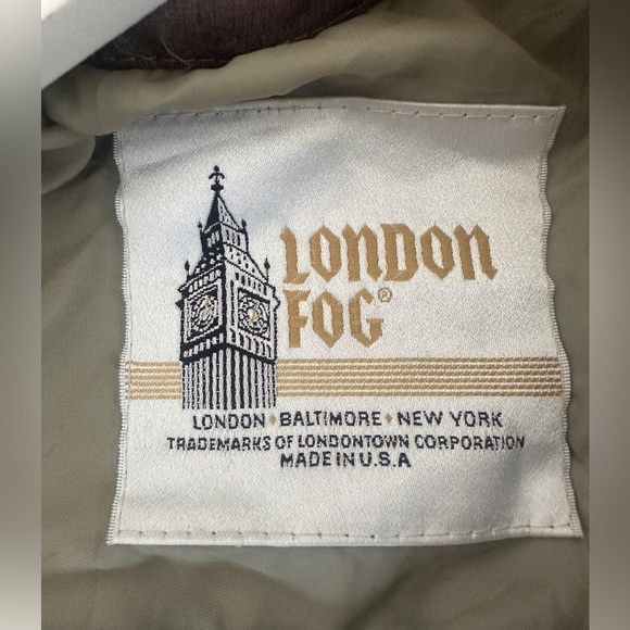 Vintage London Fog-Floral Trench Coat Woven by Wamsutta -Muted Purple/Green- 10P - Picture 4 of 15